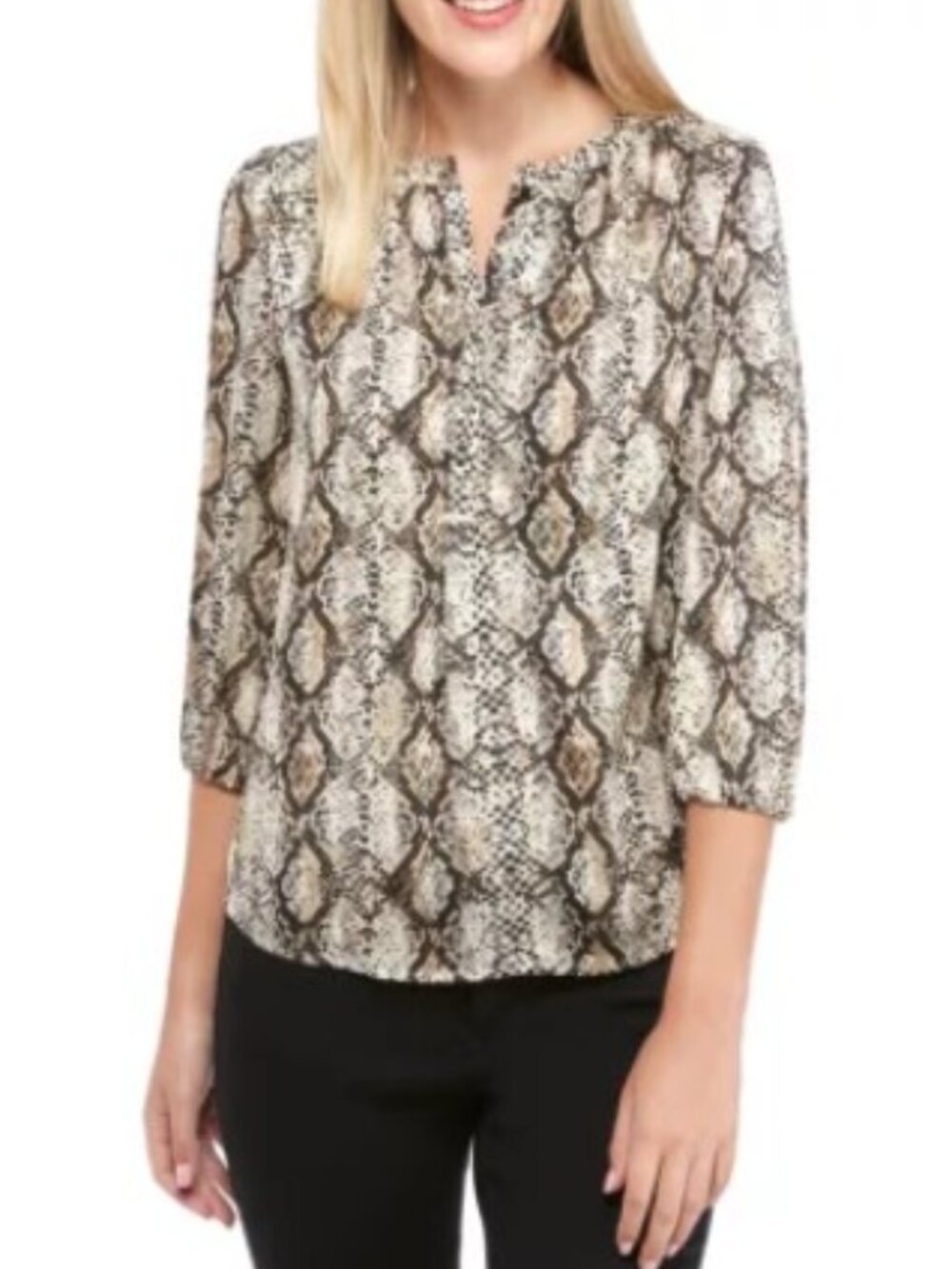 The Limited Snakeskin Print Blouse - Size M  EUC